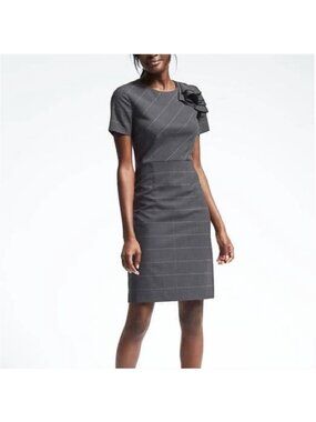 Banana Republic Grey Wool Short Sleeve Dress for Sale up to 90% Off:  Poshmark